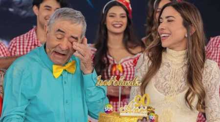 Ivo foi homenageado por Patricia Abravanel ao completar 90 anos