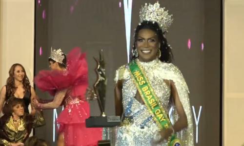 Jade Hwskaier foi eleita Miss Brasil Gay 2025 Imagem Reprodução Youtube