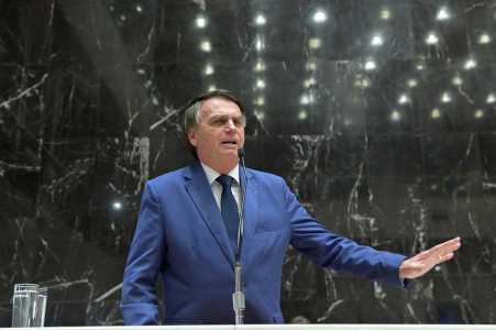 O ex-presidente Jair Bolsonaro discursa na Assembleia Legislativa de Minas Gerais