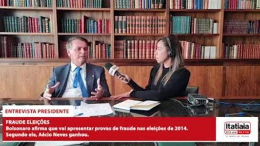 Jair Bolsonaro em entrevista exclusiva à Itatiaia