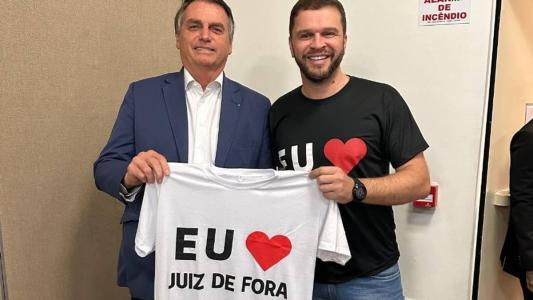 Jair Bolsonaro se encontrou com ex-deputado Charlles Evangelista em Belo Horizonte