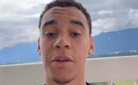 Jamal Musiala em vídeo após sofrer grave lesão no Mundial de Clubes da Fifa