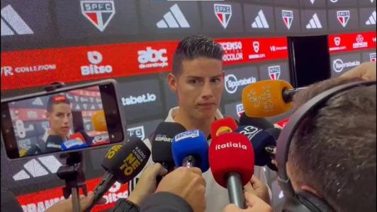 James celebrou adaptação ao São Paulo