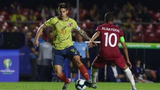 James 'estreou' no Morumbi em 2019, com a camisa da Seleção da Colômbia