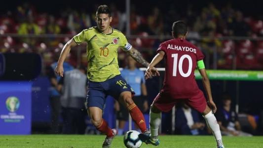 James 'estreou' no Morumbi em 2019, com a camisa da Seleção da Colômbia