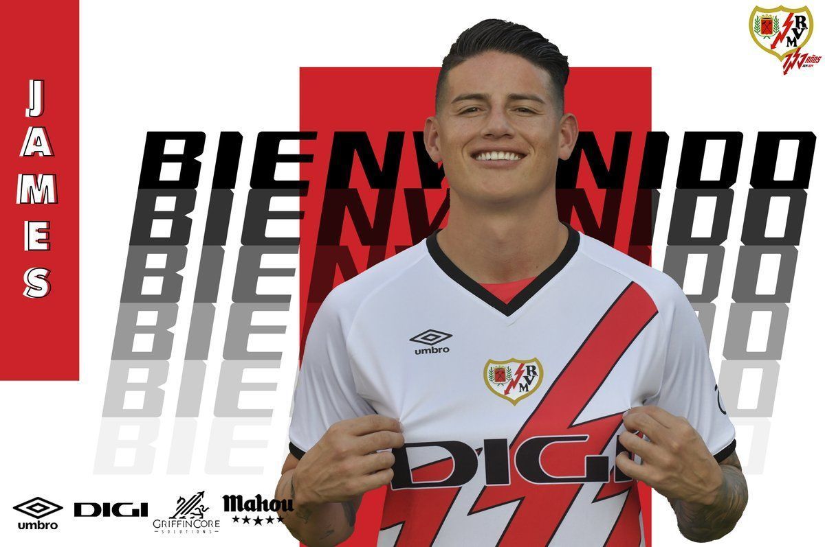 Após rescindir com o São Paulo, James Rodriguez é anunciado pelo Rayo Vallecano