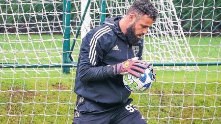 Jandrei retornou aos treinos do São Paulo após lesão