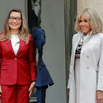 Janja e Brigitte Macron vão a desfile em Paris
