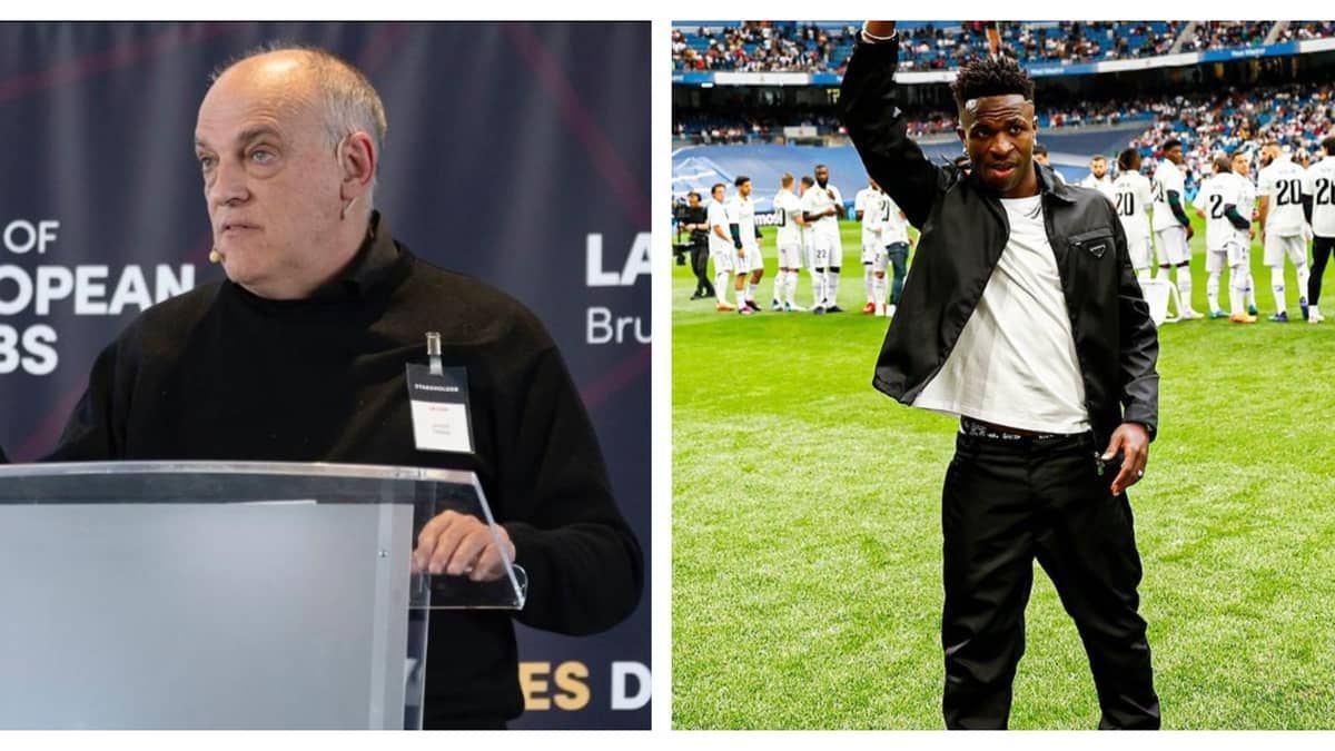 Javier Tebas pede desculpas após críticas a Vini Jr: 'Não fui bem compreendido'