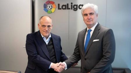 Javier Tebas se reuniu com Orlando Leite Ribeiro, embaixador do Brasil na Espanha