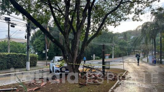 Jemerson se acidentou na manhã desta quinta-feira (28), mas não se machucou