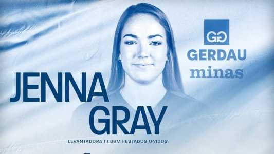 Jenna Gray, nova levantadora do Minas Tênis Clube