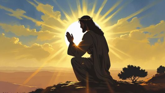 Jesus rezando