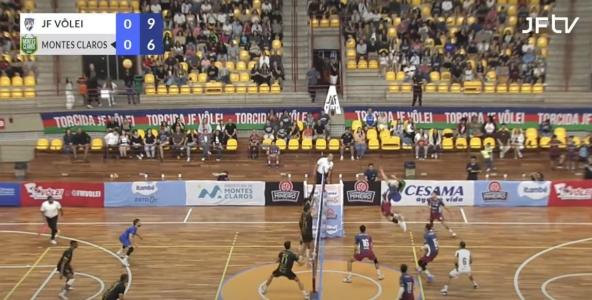 O  JF Vôlei venceu o Montes Claros pela última rodada da fase classificatória do Campeonato Mineiro de Vôlei de 2025