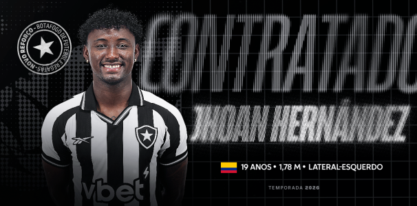 Jhoan Hernández é o novo reforço do Botafogo para 2026