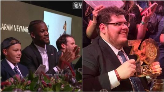 Jimmy Butler e Cazé arrematam itens de leilão de Neymar