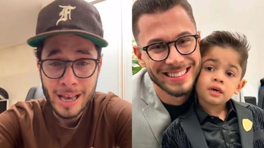 João Gustavo apareceu chorando nas redes sociais