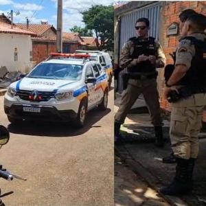Imagens respectivas à ação onde o suspeito reagiu a atuação dos miitares