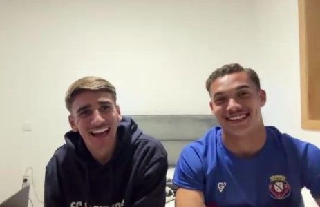 Dudu e João Rafael, 'crias' do Atlético, que hoje atuam na Europa
