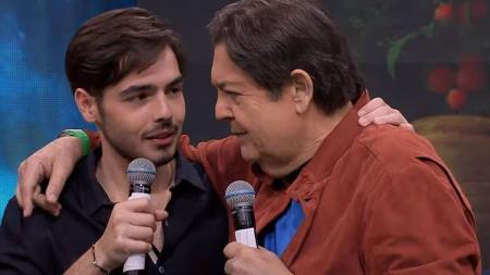 João Guilherme Silva e o pai, Faustão