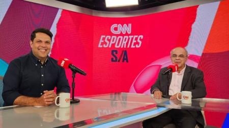 João Vítor Xavier recebeu Eduardo Bandeira de Mello no CNN Esportes S/A