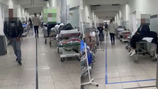 Pacientes aguardam cirurgias nos corredores da unidade