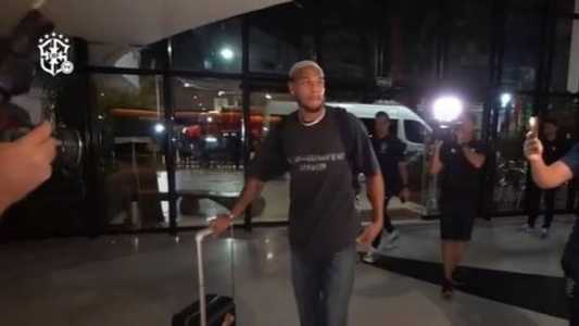 Joelington chegou ao hotel onde a Seleção está hospedada