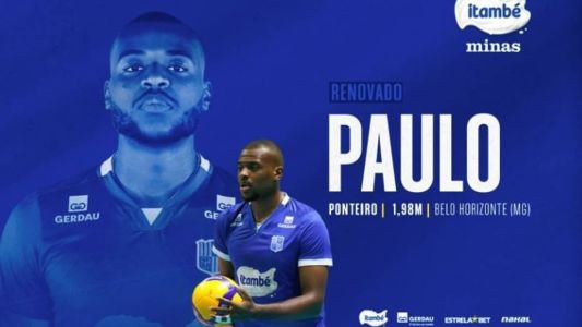 Jogador estará no elenco principal do Minas Tênis Clube