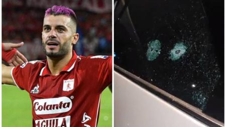 Jogador teve carro baleado na Colômbia