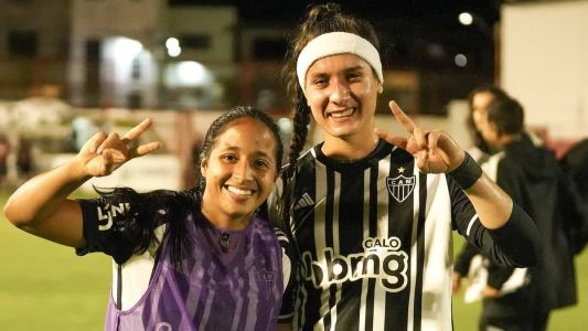 Jogadoras do Atlético feminino