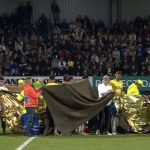 Goleiro sofre forte pancada na cabeça, e jogo na Holanda precisa ser suspenso; assista