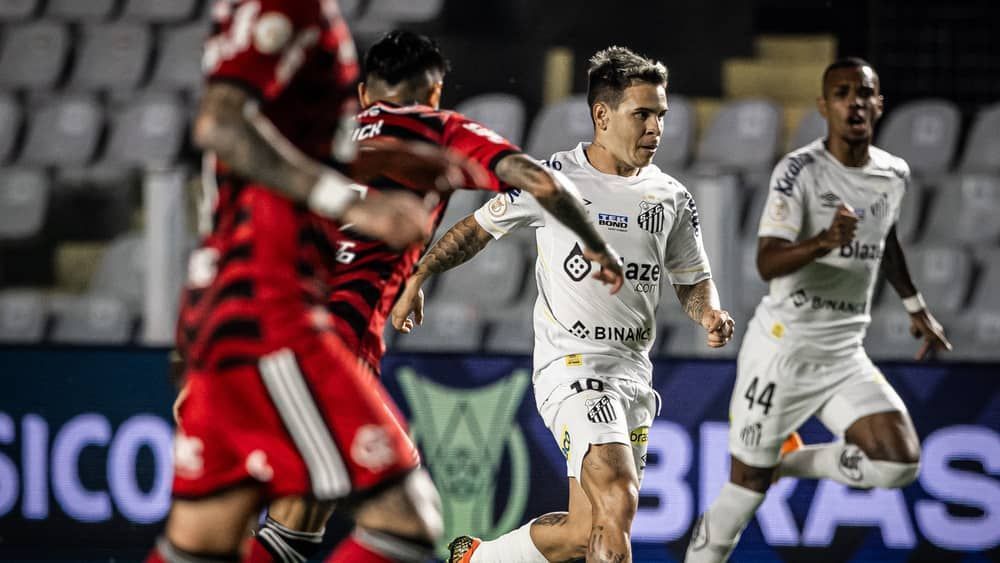 Flamengo x Santos: as escalações para o jogo do Brasileirão