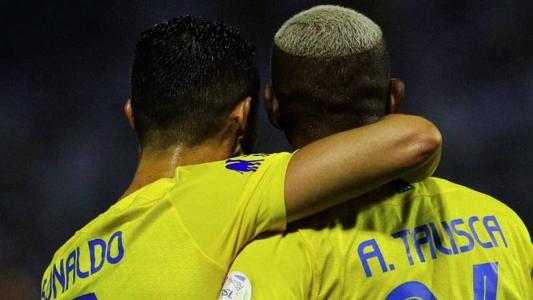 Jogadores do Al-Nassr durante partida pela Liga Saudita