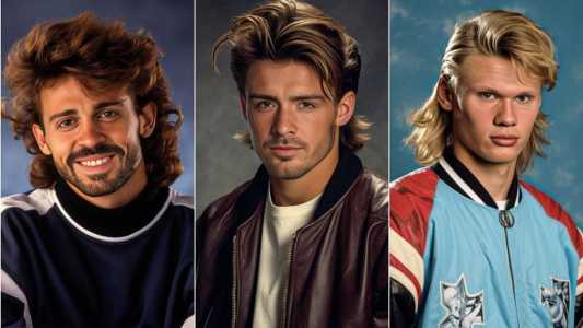 Jogadores do City no estilo dos anos 90