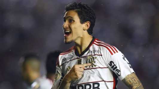 Pedro, do Flamengo, durante partida pelo Campeonato Brasileiro