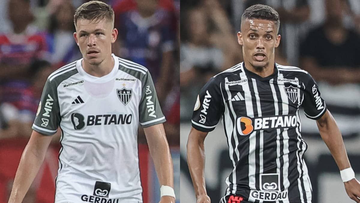 Atlético atualiza condições médicas de Bruno Fuchs e Pedrinho
