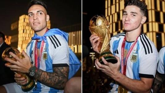 Jogadores fizeram parte da Argentina que foi campeã mundial em 2022