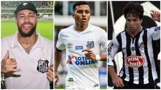 Jogadores revelados pelo clube santista