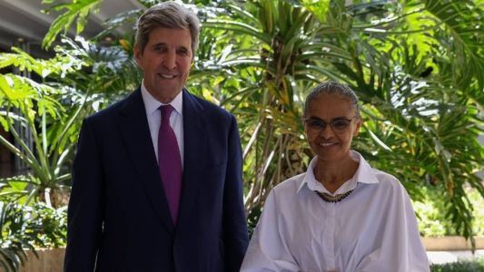 John Kerry se reuniu com a ministra Marina Silva nesta terça-feira (28), em Brasília