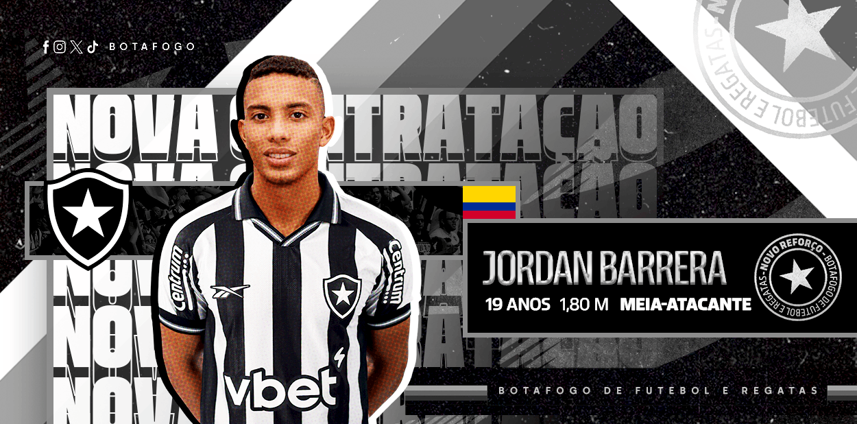 Botafogo anuncia contratação de Jordan Barrera