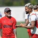 Gabigol defende Sampaoli, admite oscilação do Flamengo e faz apelo à torcida