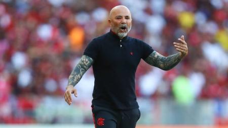 Jorge Sampaoli está no comando do Flamengo desde abril