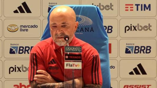 Jorge Sampaoli, técnico argentino do Flamengo, em entrevista coletiva após Flamengo 1 x 1 América