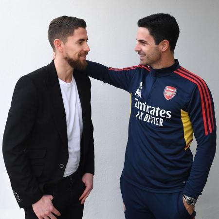 Jorginho, hoje no Flamengo, trabalhou com Mikel Arteta no Arsenal