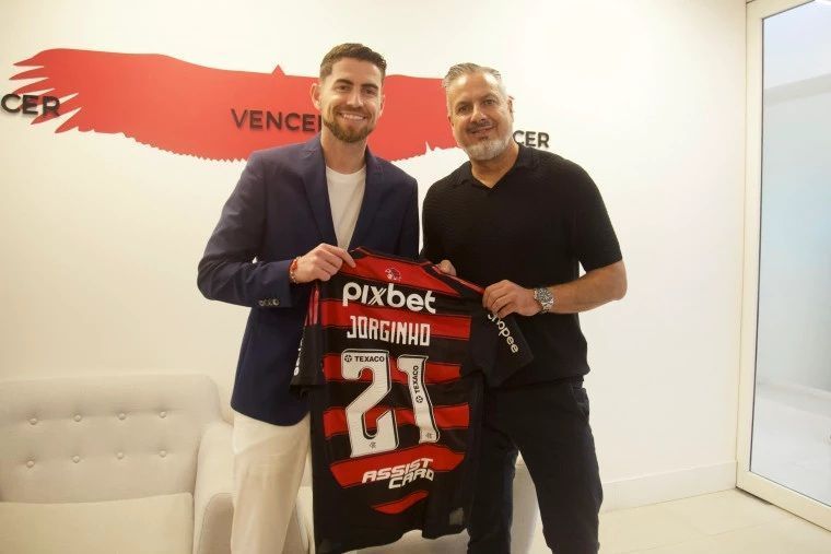 Flamengo anuncia a contratação de Jorginho, ex-Arsenal e Chelsea, até 2028