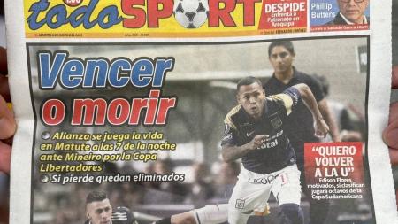 Jornais peruanos destacam importância do jogo entre Alianza Lima e Atlético