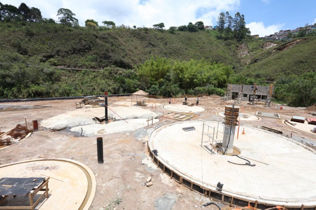 Obra ETE Osso de Boi atinge 40% de progresso em Ouro Preto