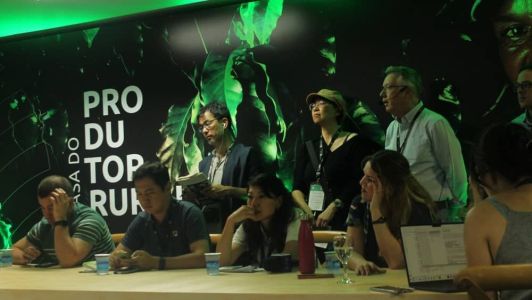 Jornalistas estrangeiros durante encontro com representantes da Faemg e CNA
