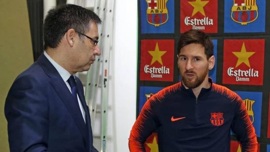 Josep Maria Bartomeu e Lionel Messi entraram em conflito no Barcelona