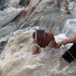 Jovem escorrega em cachoeira e é resgatado pelos bombeiros no norte de Minas